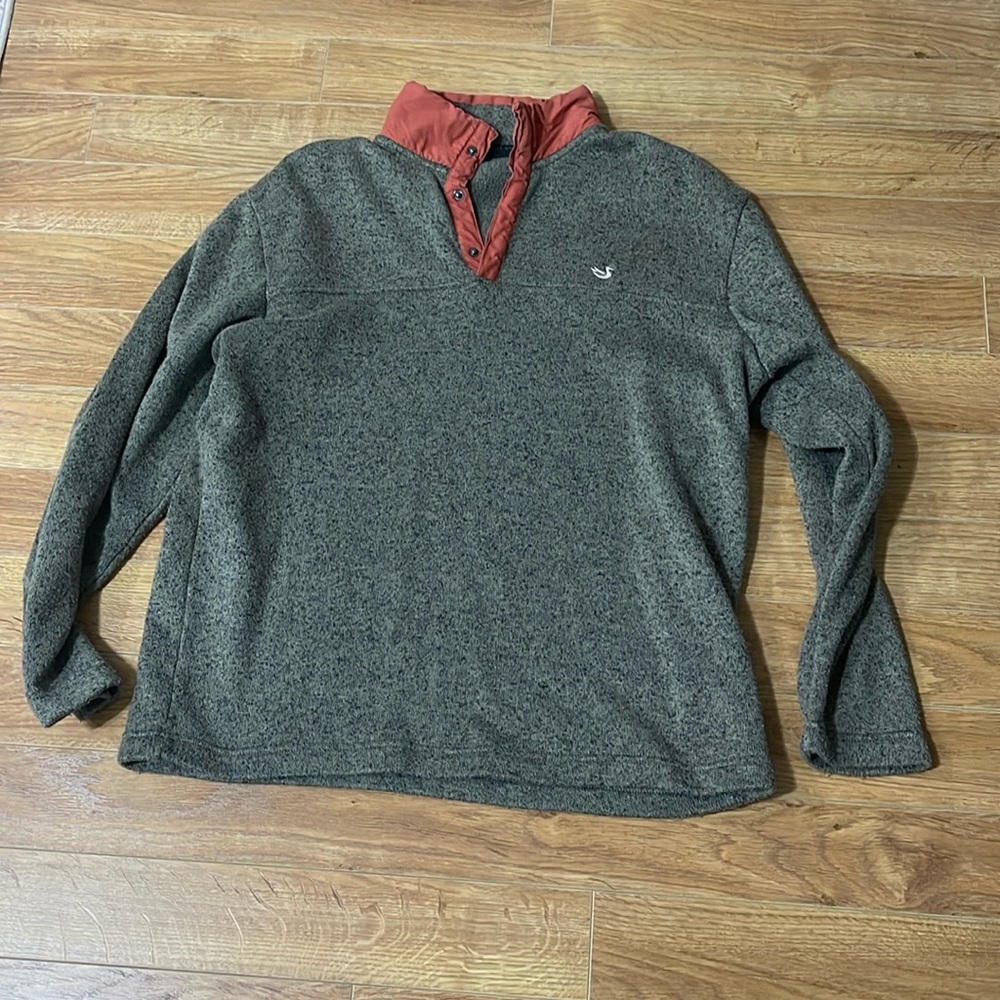 Men’s large southern marsh field tech snap pullover